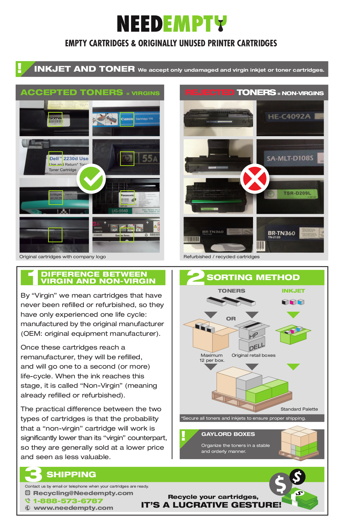 NeedEmpty - Empty Cartridge Sorting Program